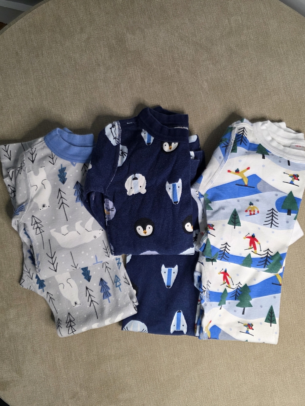 Hanna Andersson Winter Pajama Bundle | Arctic Animals, Polar Bear, Ski | Size 4
